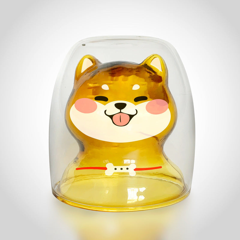 Espresso Shiba Inu Glass