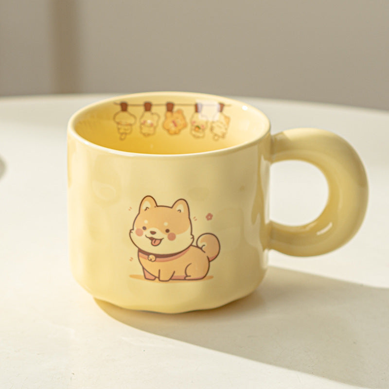 Ceramic Cute Puppy Cat Mug