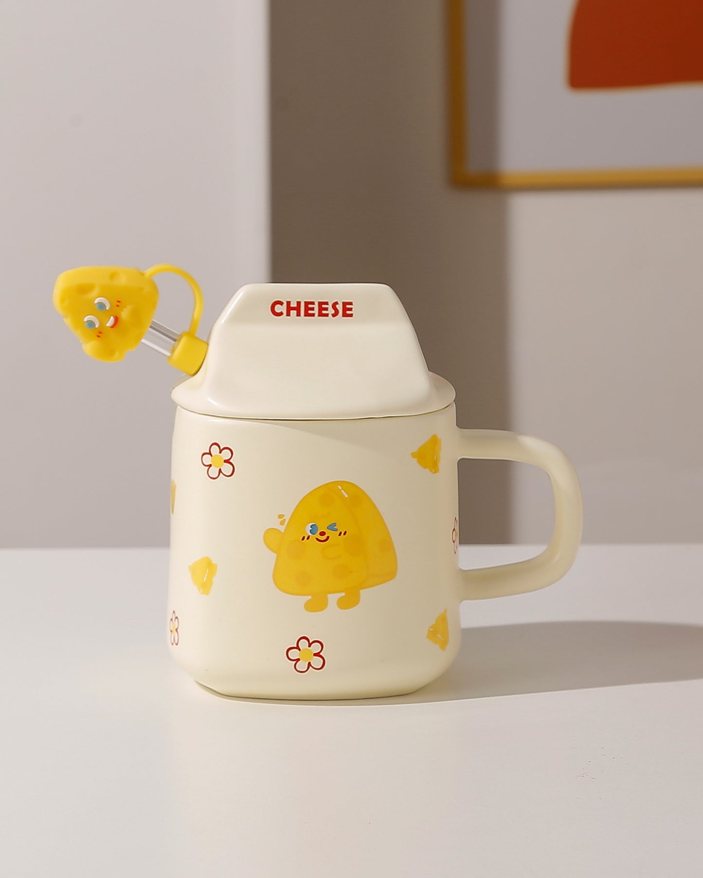 Ceramic Cartoon Cheese Mug