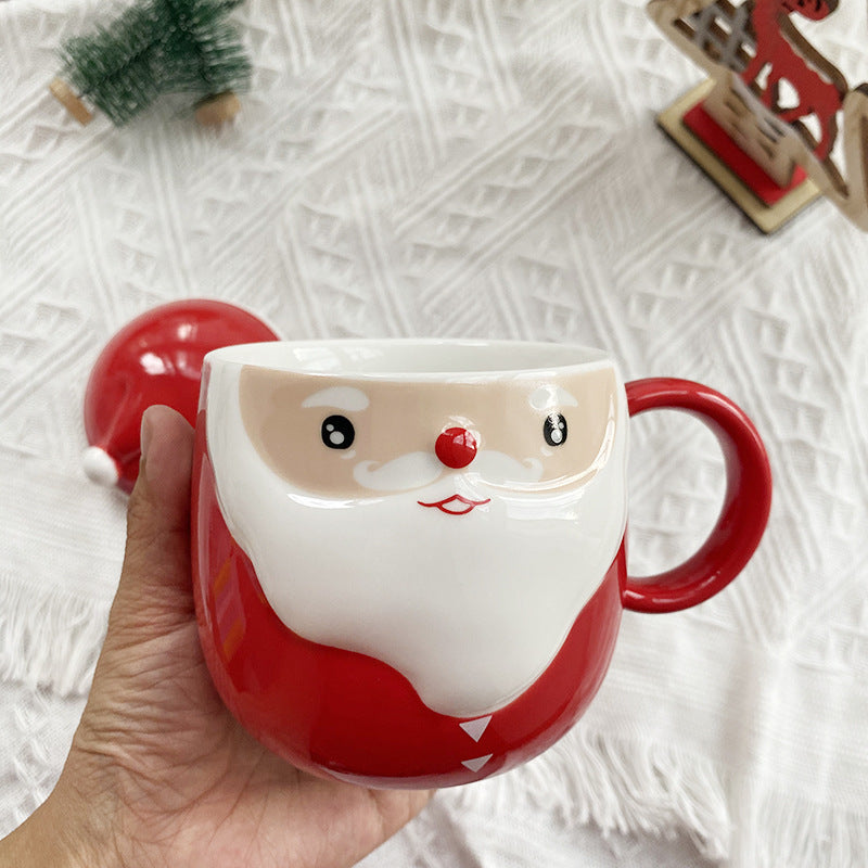 Christmas Ceramic Mug Gift Cute Cartoon