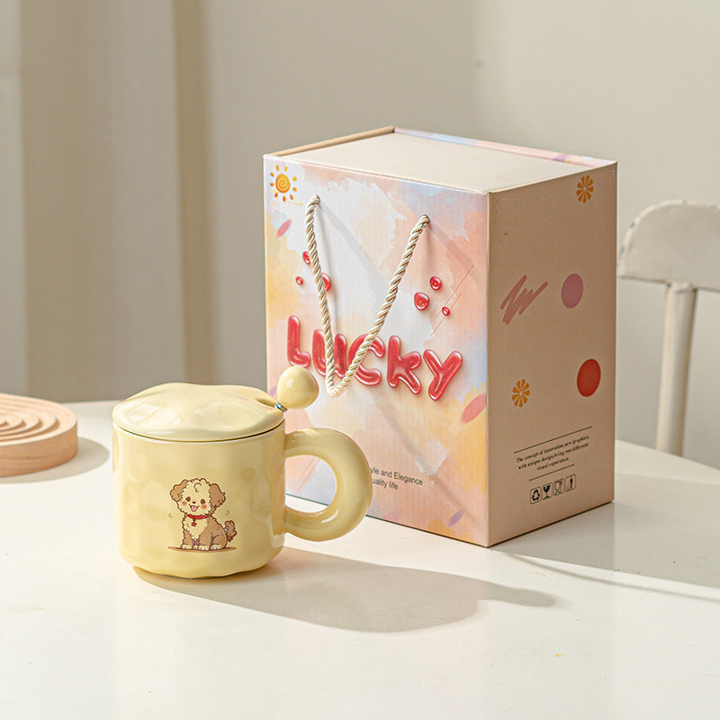 Ceramic Cute Puppy Cat Mug