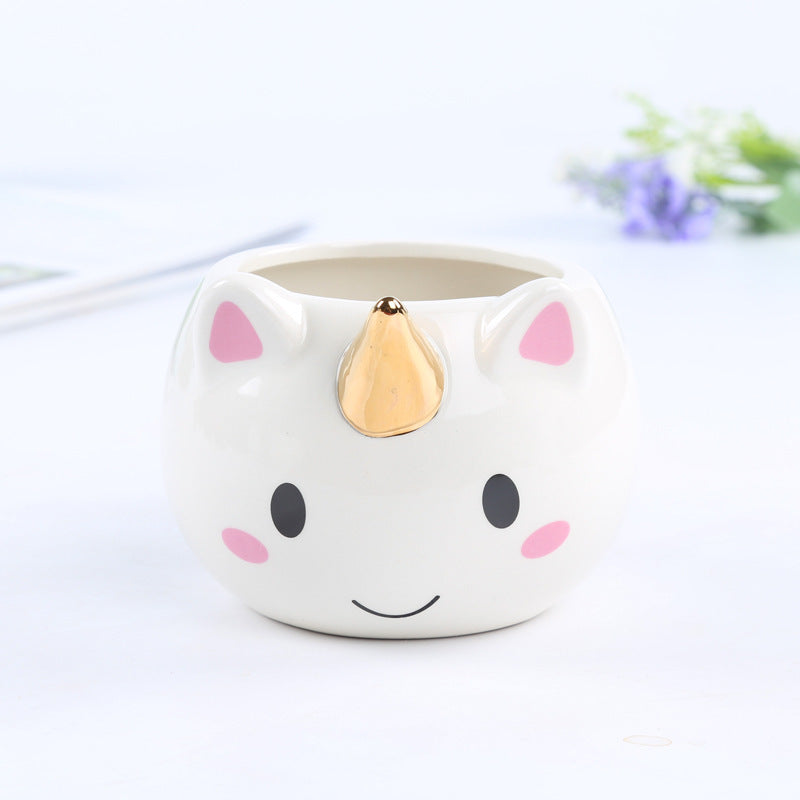 Rainbow Unicorn Ceramic Coffee Cup