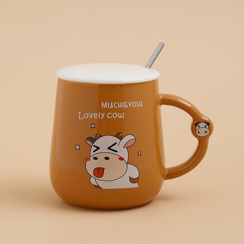 Ceramic Cartoon Cow Mug