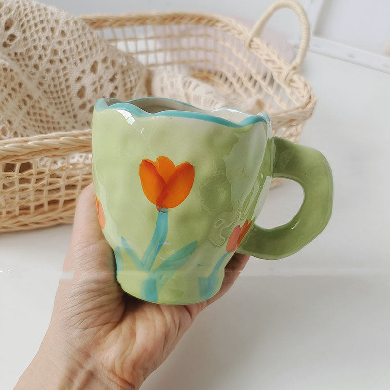 Hand Pinch Ceramic Cup Milk Coffee Personality