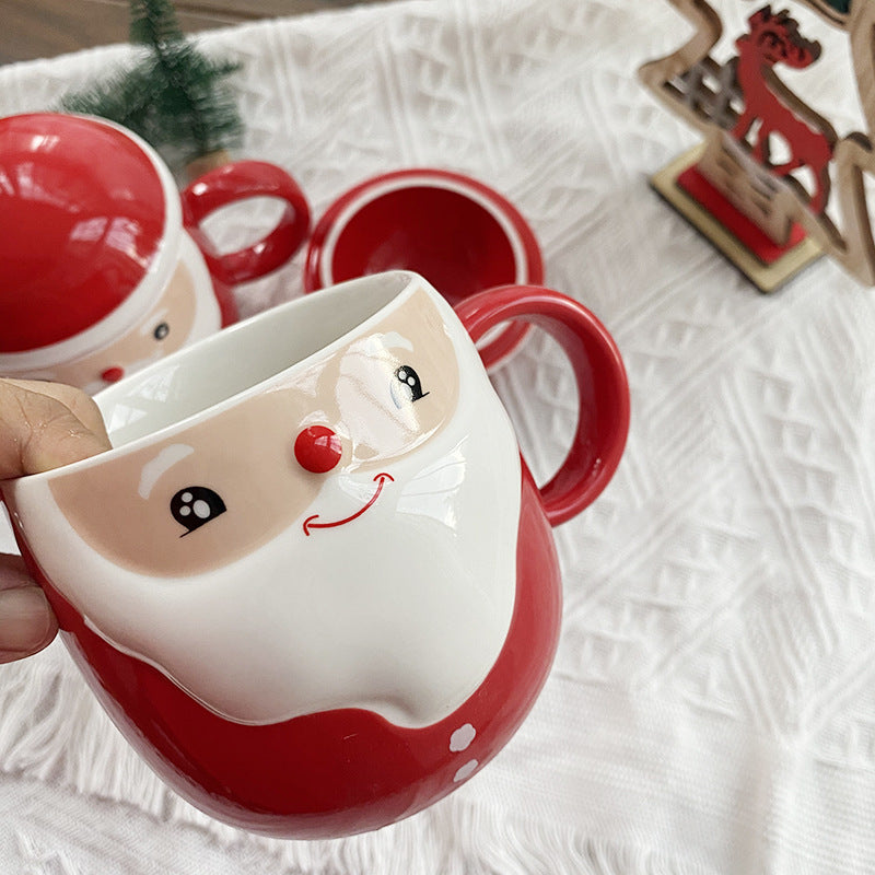 Christmas Ceramic Mug Gift Cute Cartoon