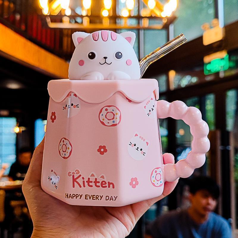 Design Casual Mug Bear - Kitten - Panda - Rabbit