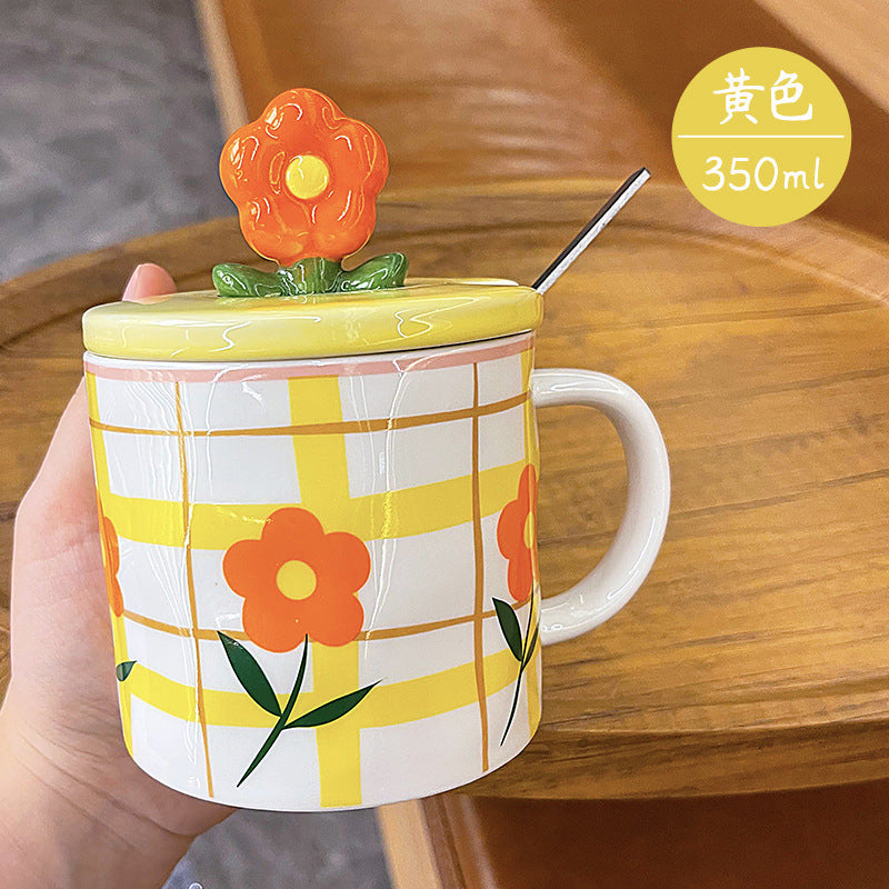 Ceramic Flowery Mugs
