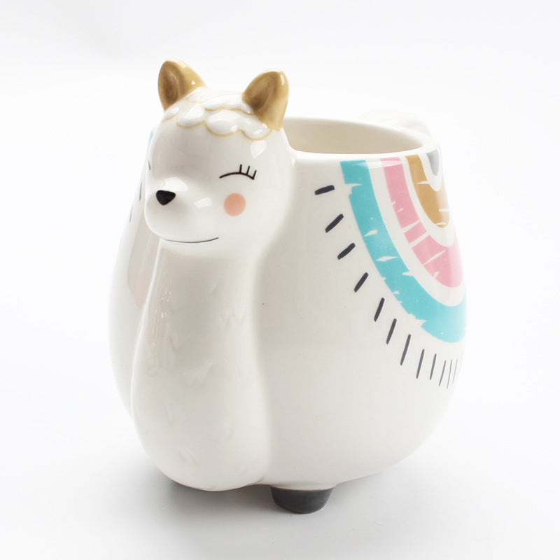 Ceramic Mug Alpaca Shaped