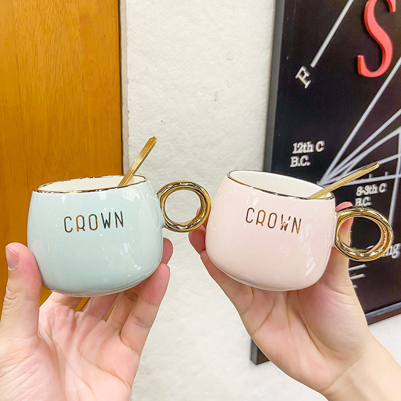 Queen Crown Coffee Cup And Saucer Set