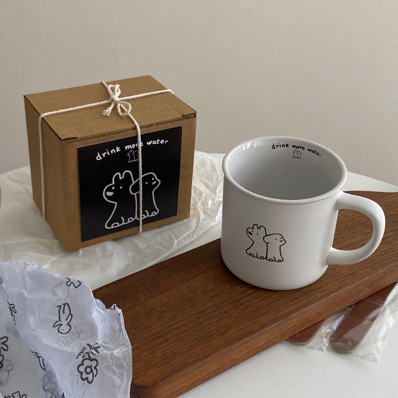 Frosted Small Cup Puppy Mug