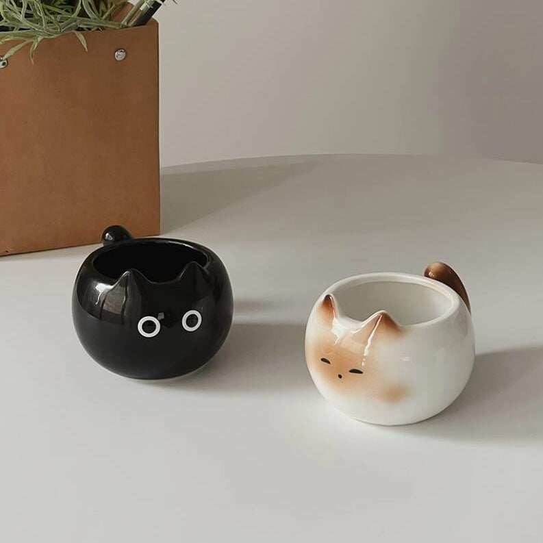 Cute Siamese Kitten Cat Cup
