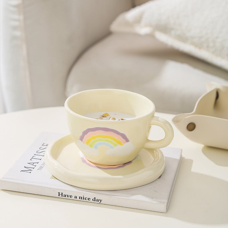 Minority Ceramic Coffee Cup Set With Disc