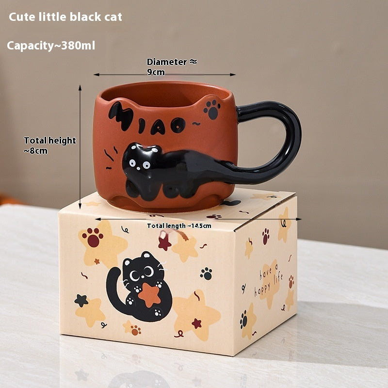 Suit Ceramic Cat Mug