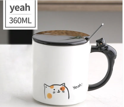 Cat Tail Ceramic Mug