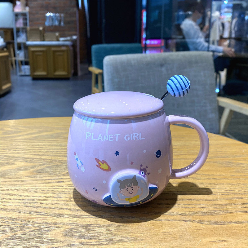 Planet Mug Female Cute Ceramic Mug