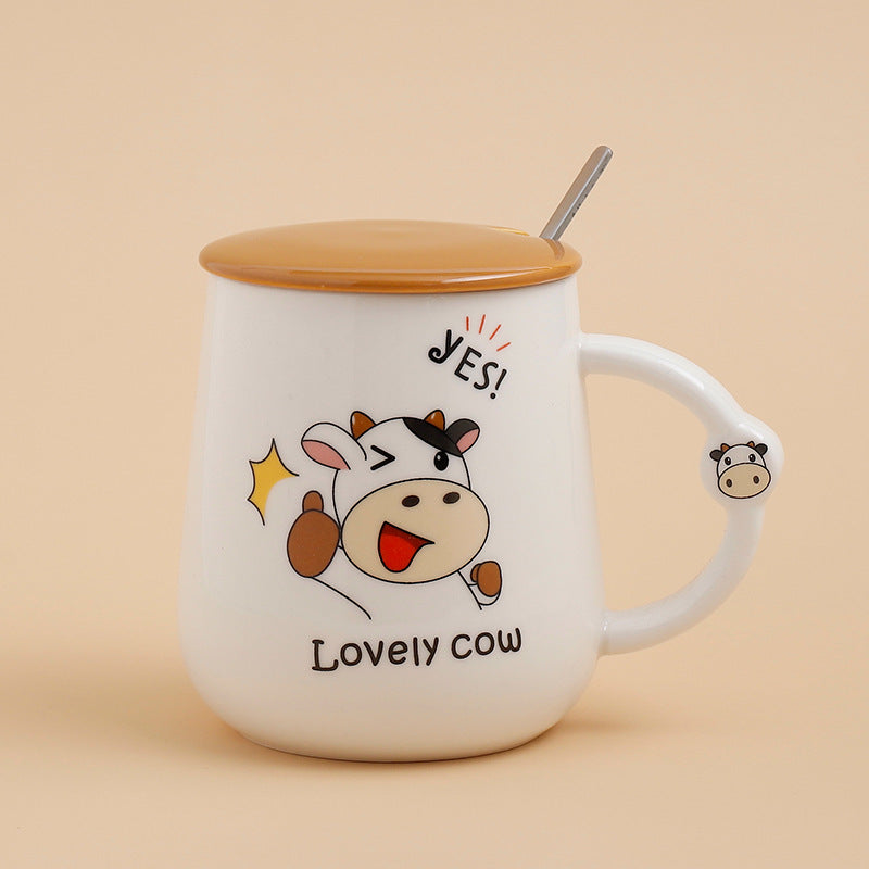 Ceramic Cartoon Cow Mug