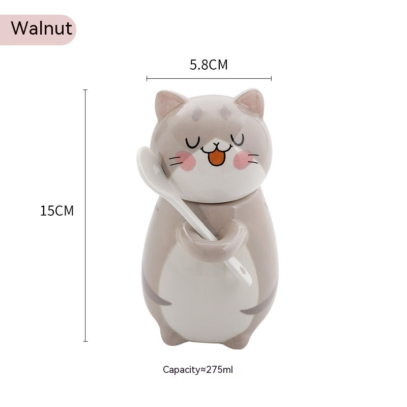 Cartoon Cute Cat Ceramic Cup