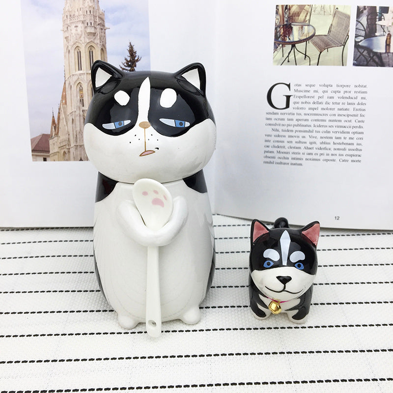 Japanese Ceramic Lovely Cat Large Capacity Mug