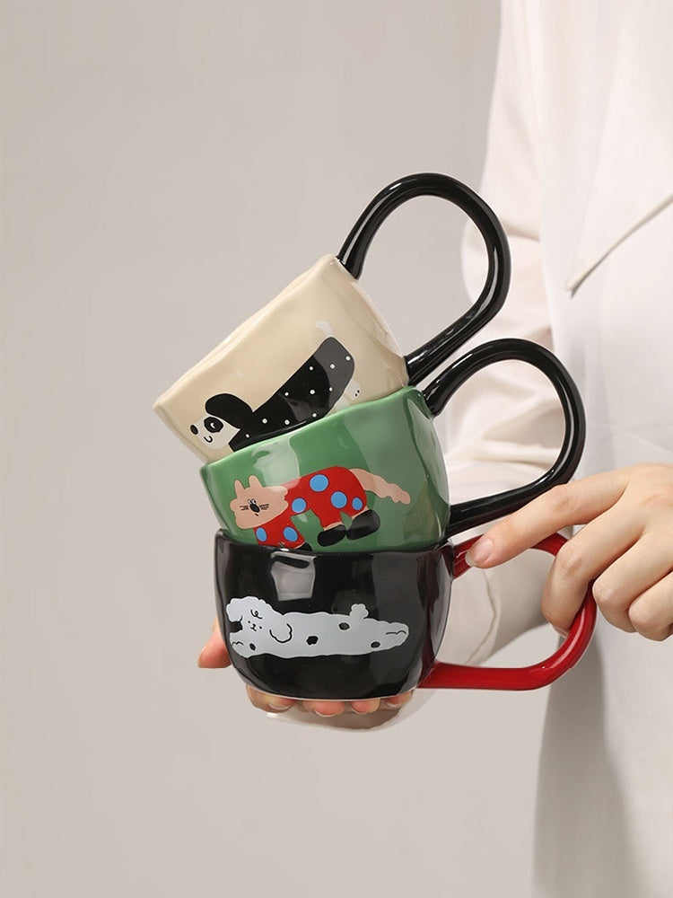 Cute Cartoon Coffee Mug Cup