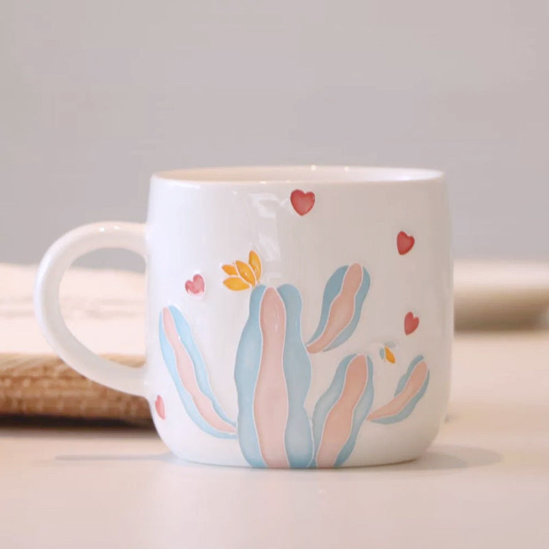 Cactus Creative Ceramic Mug Cute Water Cup