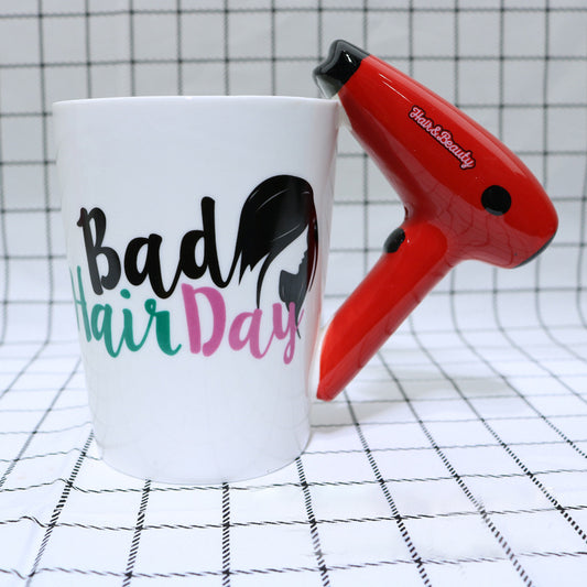 Creative Ceramic Hair Dryer Mug