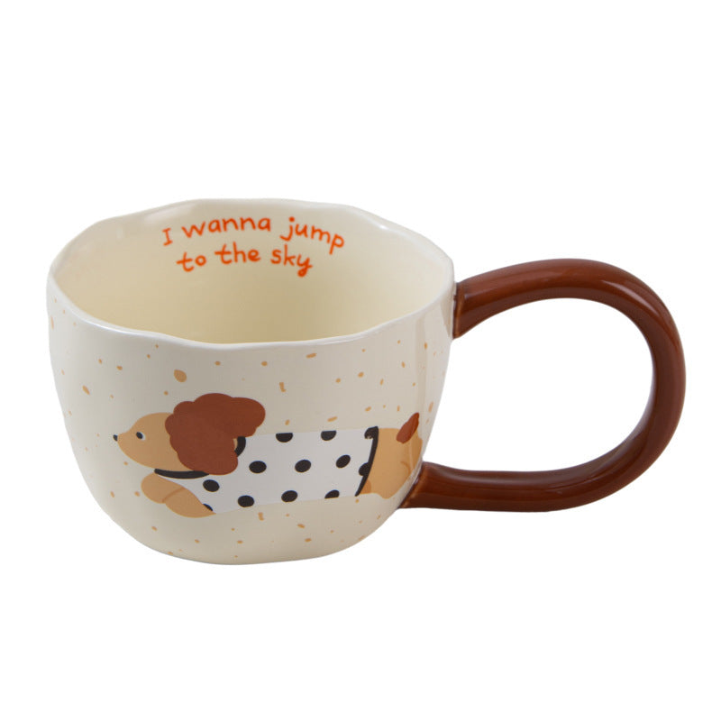 Puppy Mug Cartoon Big Ear Ceramic Cup