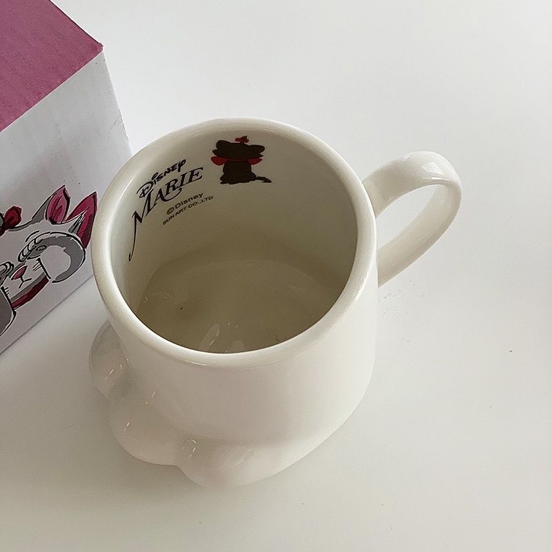Cat's Paw White Ceramic Mug