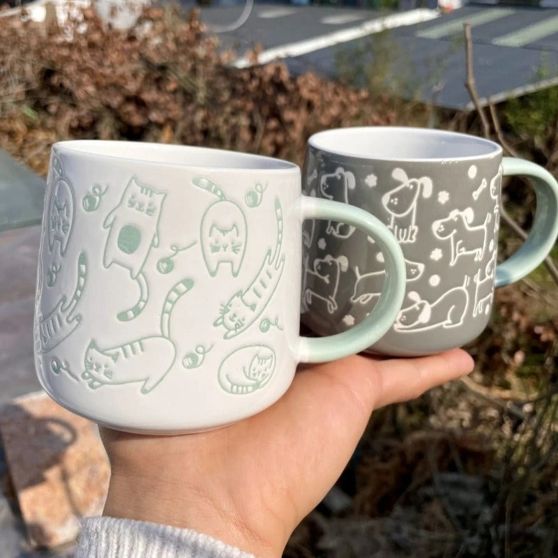 Many Chubby Little Dogs Ceramic Mug