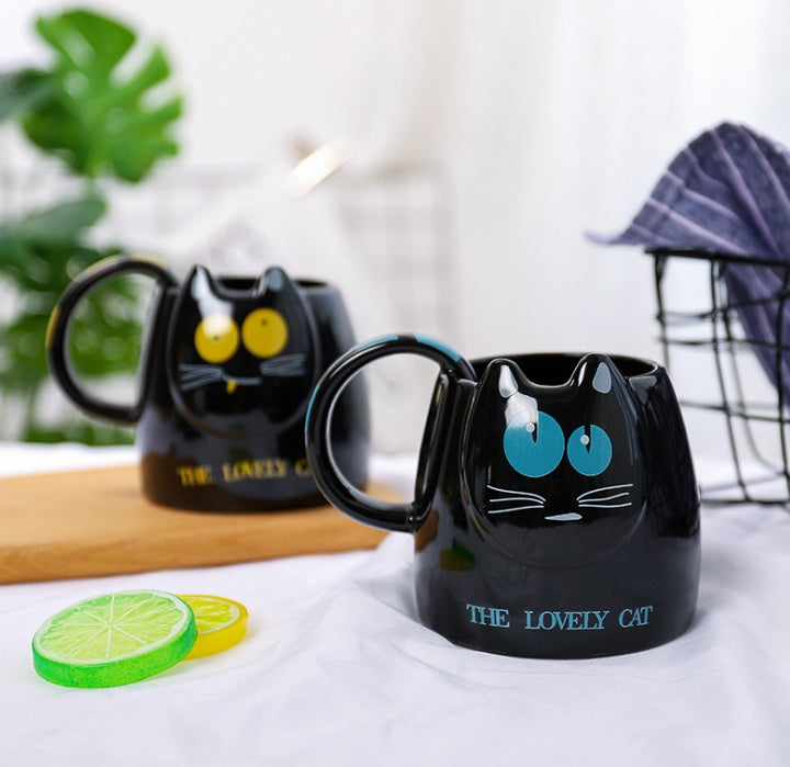Korean Cute Cat Head Cup