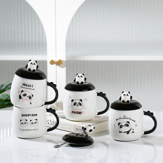 Cute Cartoon Panda Ceramic Cup