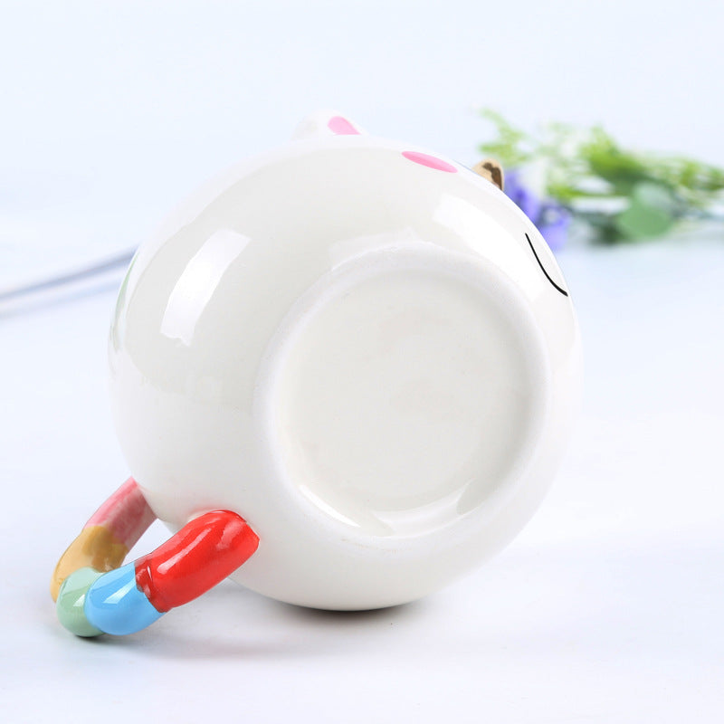 Rainbow Unicorn  Ceramic Coffee Cup