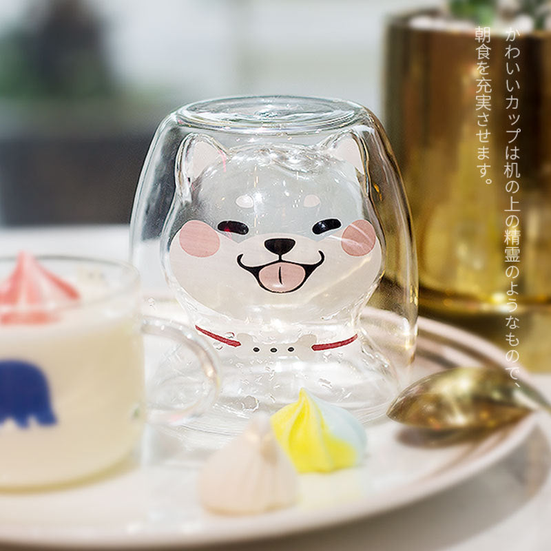 Espresso Shiba Inu Glass