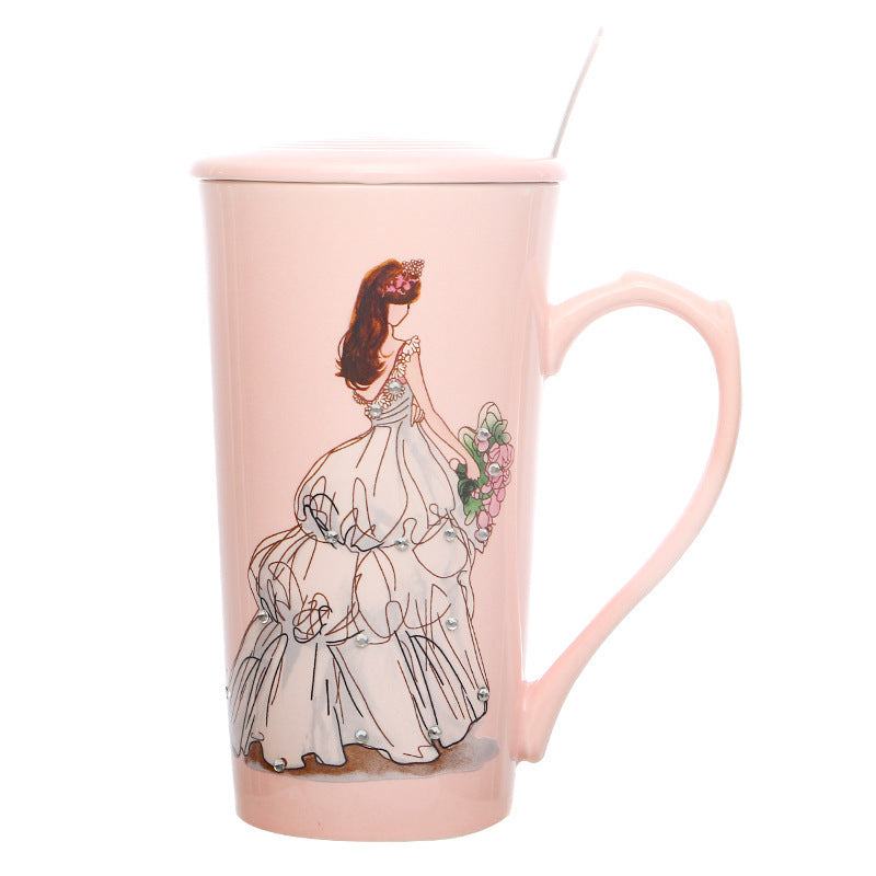 Large capacity mug ceramic cup
