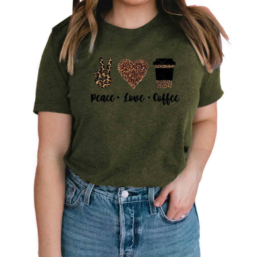 Peace Love Coffee T-shirt