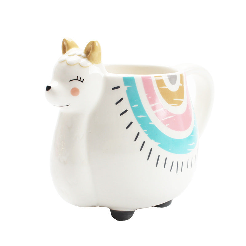 Ceramic Mug Alpaca Shaped
