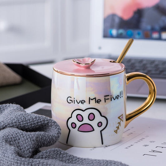 High Five Cat Mug