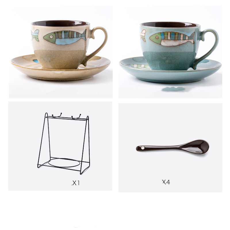 Ceramic Coffee Cup Fish