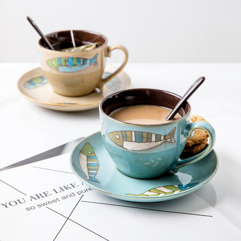 Ceramic Coffee Cup Fish