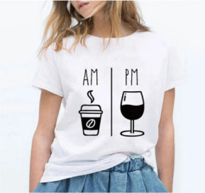 Woman Fashion Short-Sleeved Letter T-shirt