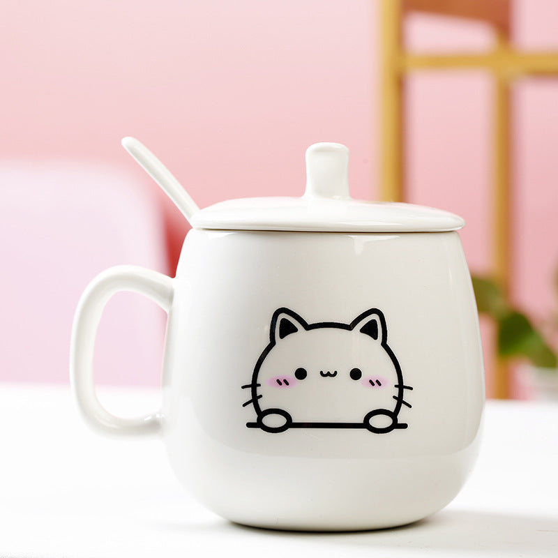Cute Expression Ceramic Cat Mug