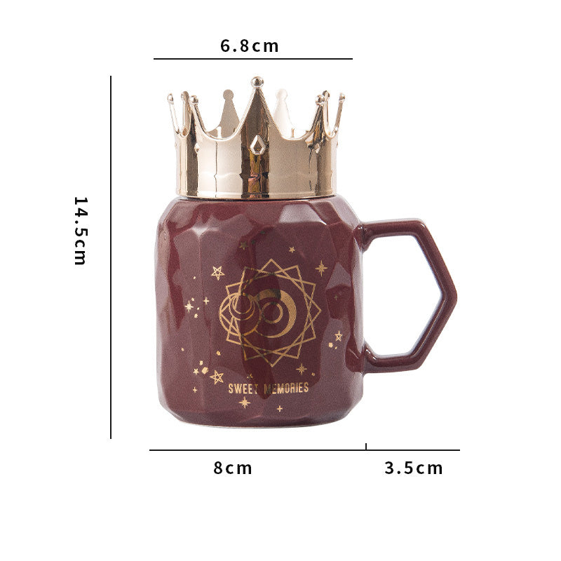 Crown Golden Ceramic Mug