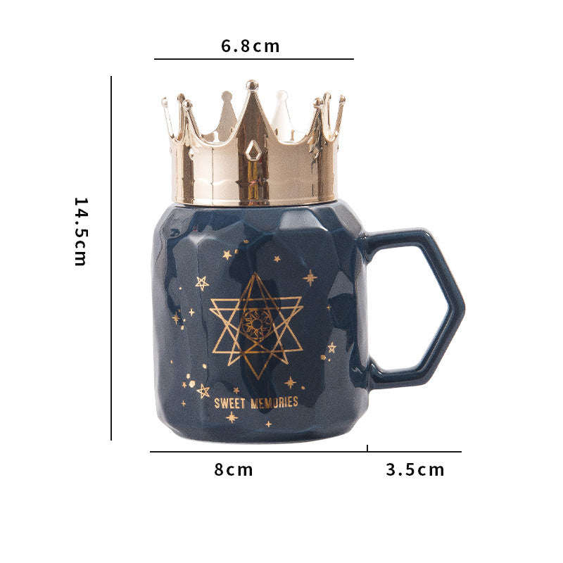 Crown Golden Ceramic Mug