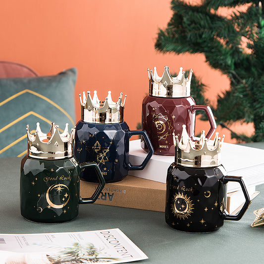 Crown Golden Ceramic Mug