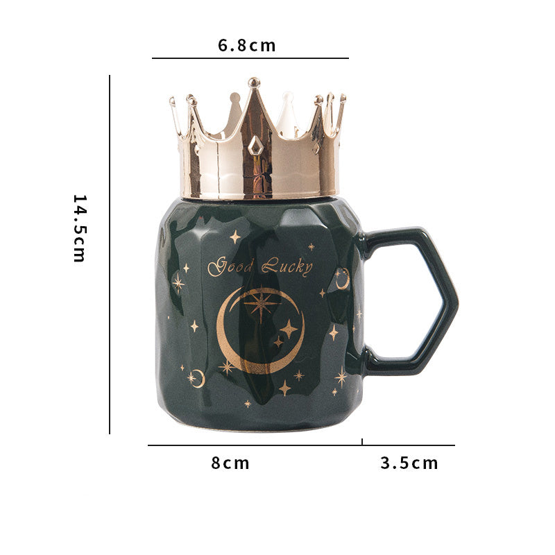 Crown Golden Ceramic Mug
