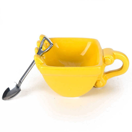 Funny Excavator Coffee Cup