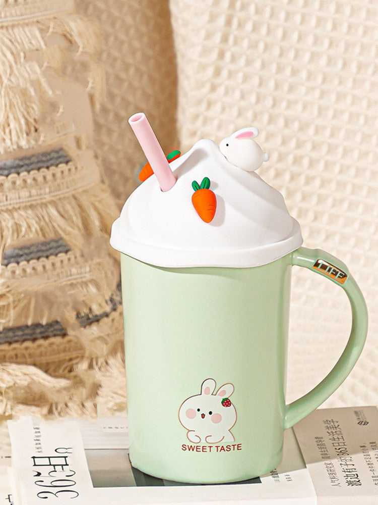 Rabbit Cut Ceramic Mug