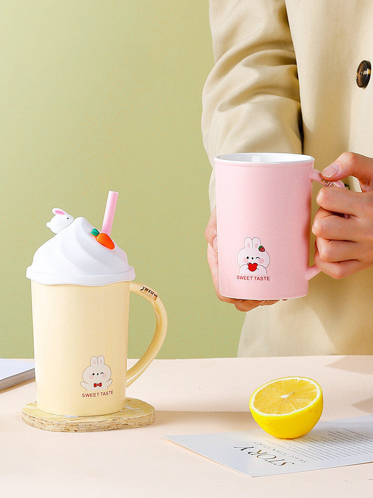 Rabbit Cut Ceramic Mug