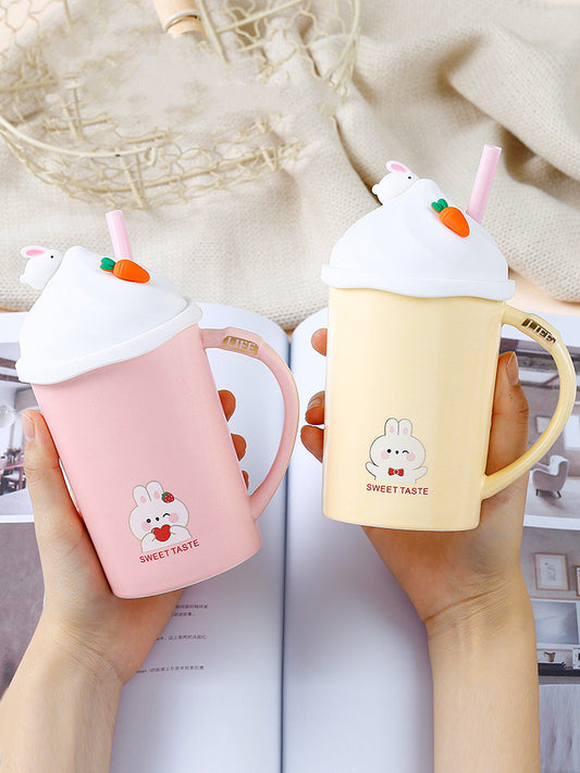 Rabbit Cut Ceramic Mug
