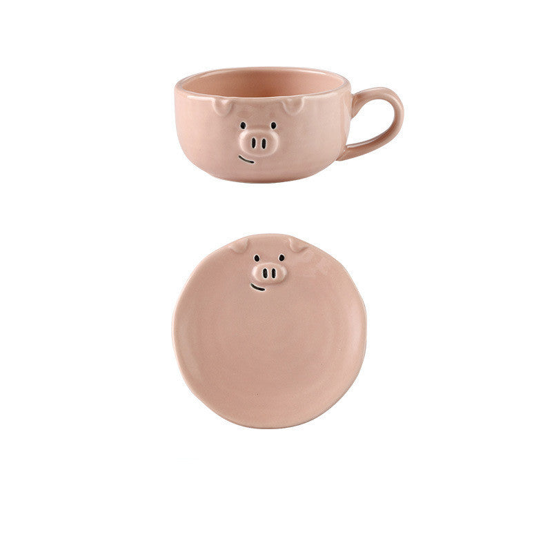 Ceramic Pig Mug Cartoon