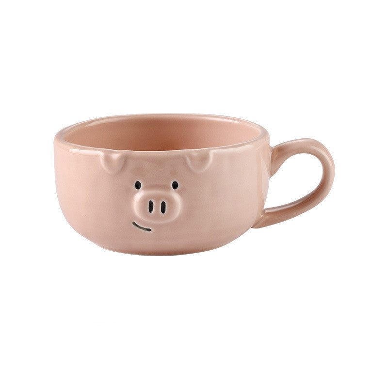 Ceramic Pig Mug Cartoon